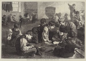 Instruktion af fattiglem børn i South Metropolitan District School, Sutton af Robert Barnes